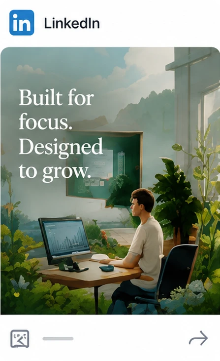 An example post on LinkedIn